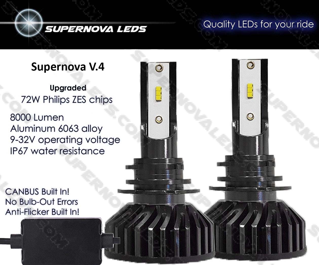 Supernova LEDs - Supernova LEDs V.4 LEDs H11 - Quality LEDs for