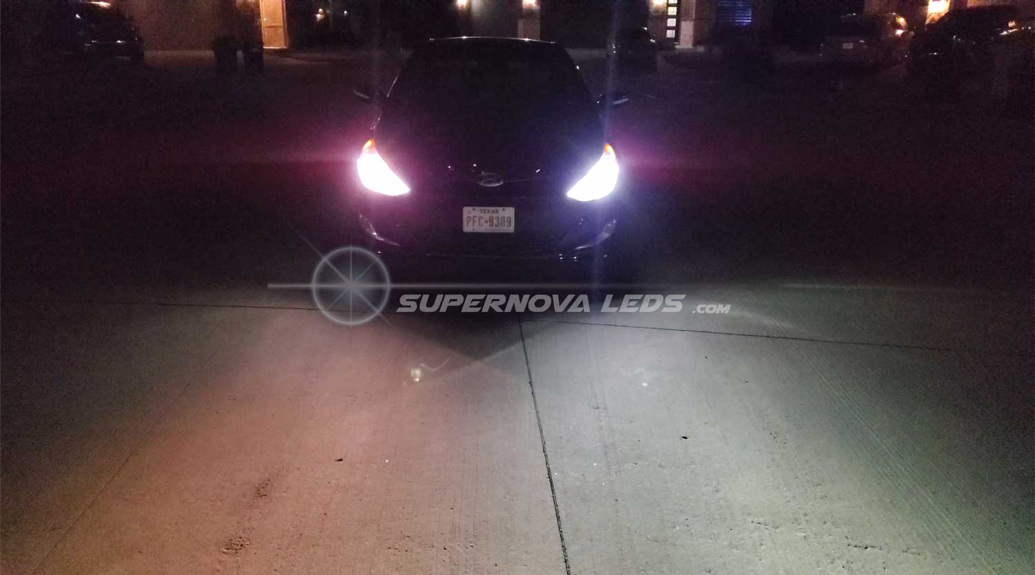 Supernova V.4 X LEDs in a Hyundai Sonata comparison2