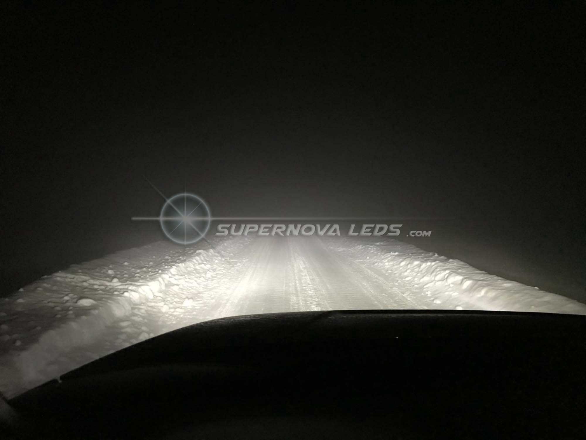 Supernova V.4 X LEDs for Toyota Tundra in heavy fog